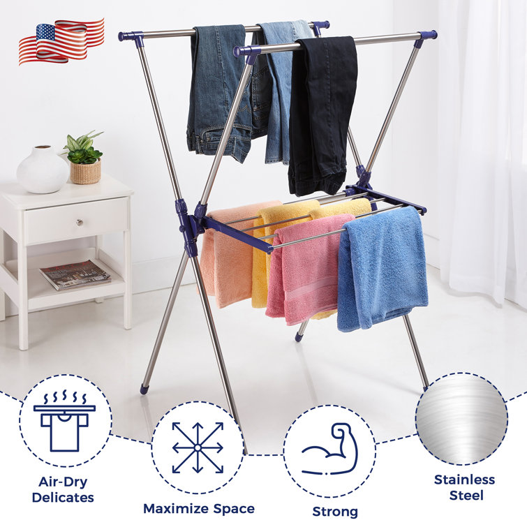 Rebrilliant Stainless Steel Foldable Standard Drying Rack